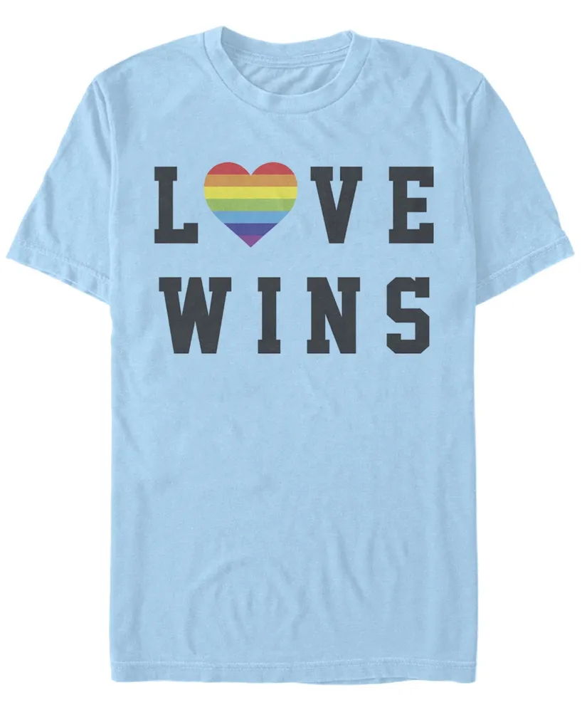 Fifth Sun Men's Love Wins Short Sleeve Crew T-shirt