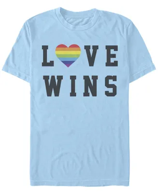 Fifth Sun Men's Love Wins Short Sleeve Crew T-shirt