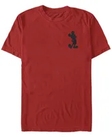 Fifth Sun Men's Mickey Silhouette Short Sleeve Crew T-shirt