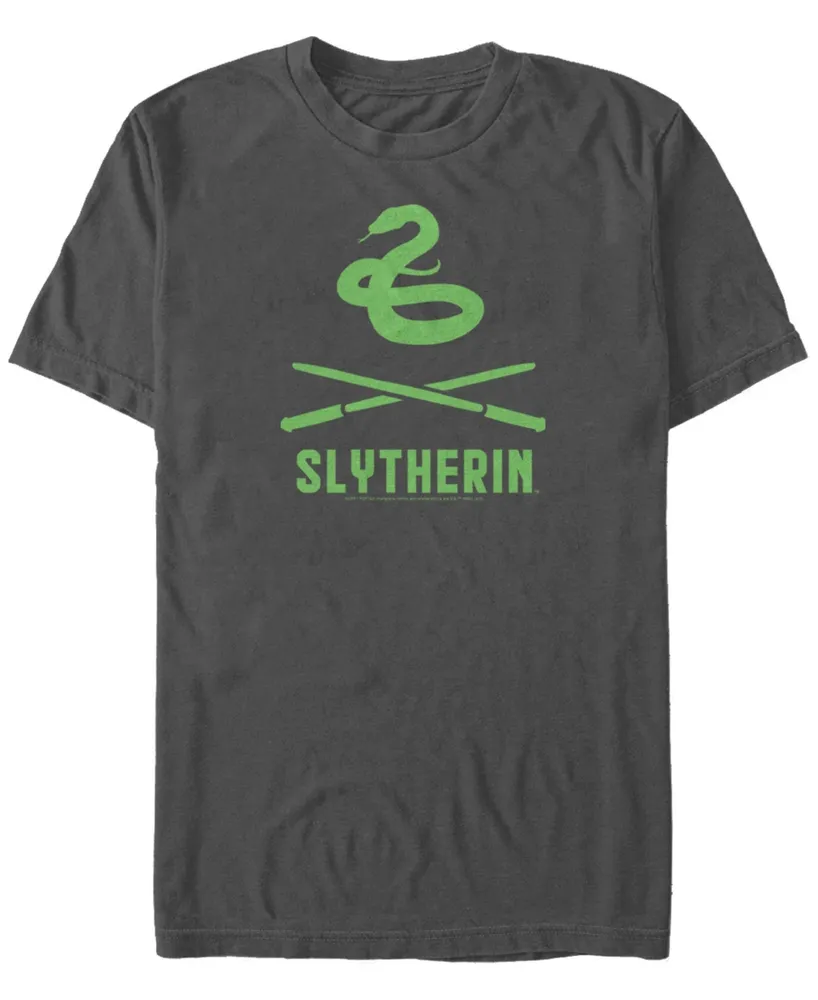 Fifth Sun Men's Slytherin Wands Short Sleeve Crew T-shirt