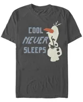 Fifth Sun Men's Olaf Never Sleeps Short Sleeve Crew T-shirt