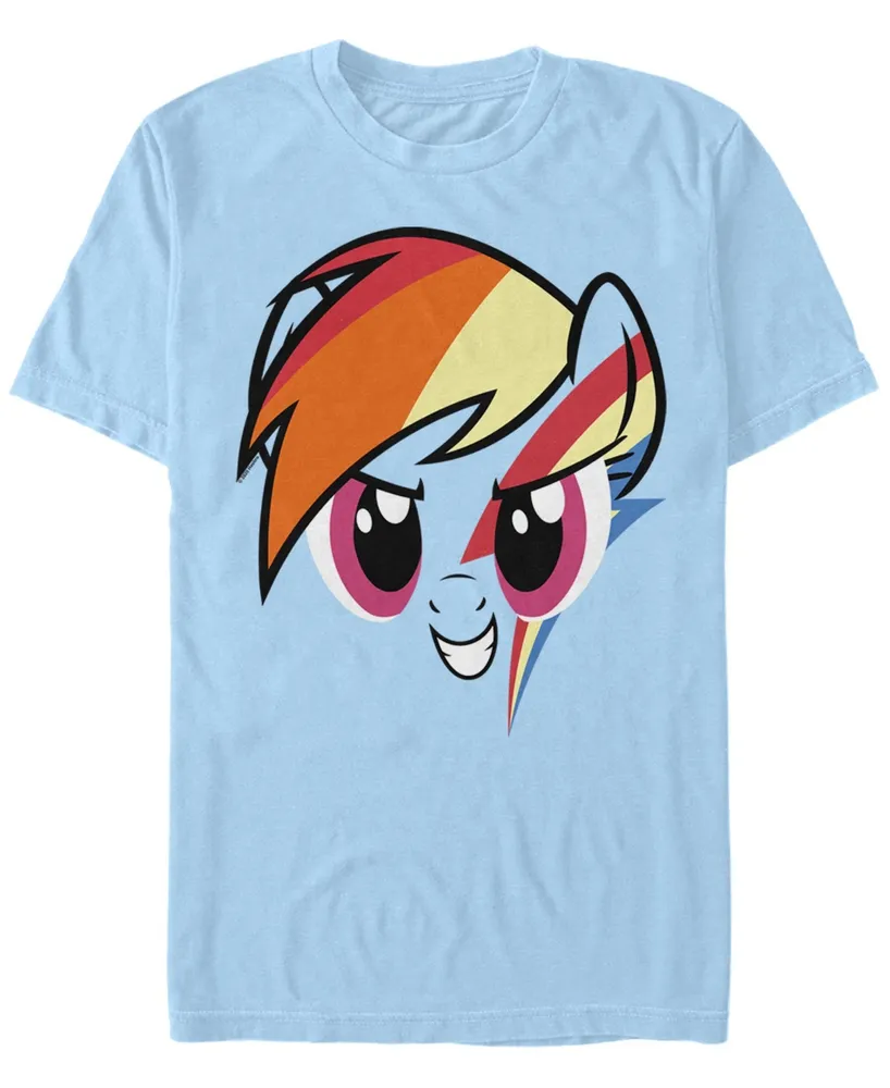 Fifth Sun Men's Rainbow Dash Face Short Sleeve Crew T-shirt