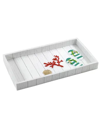 Avanti Beach Mode Flip-Flop Motif Resin Bathroom Tray