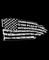 Women's Word Art Pledge of Allegiance Flag T-Shirt