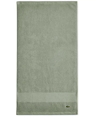 Lacoste Home Heritage Anti-Microbial Supima Cotton Hand Towel, 16" x 30"