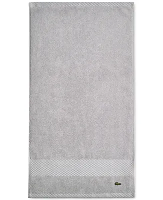 Lacoste Home Heritage Anti-Microbial Supima Cotton Hand Towel, 16" x 30"