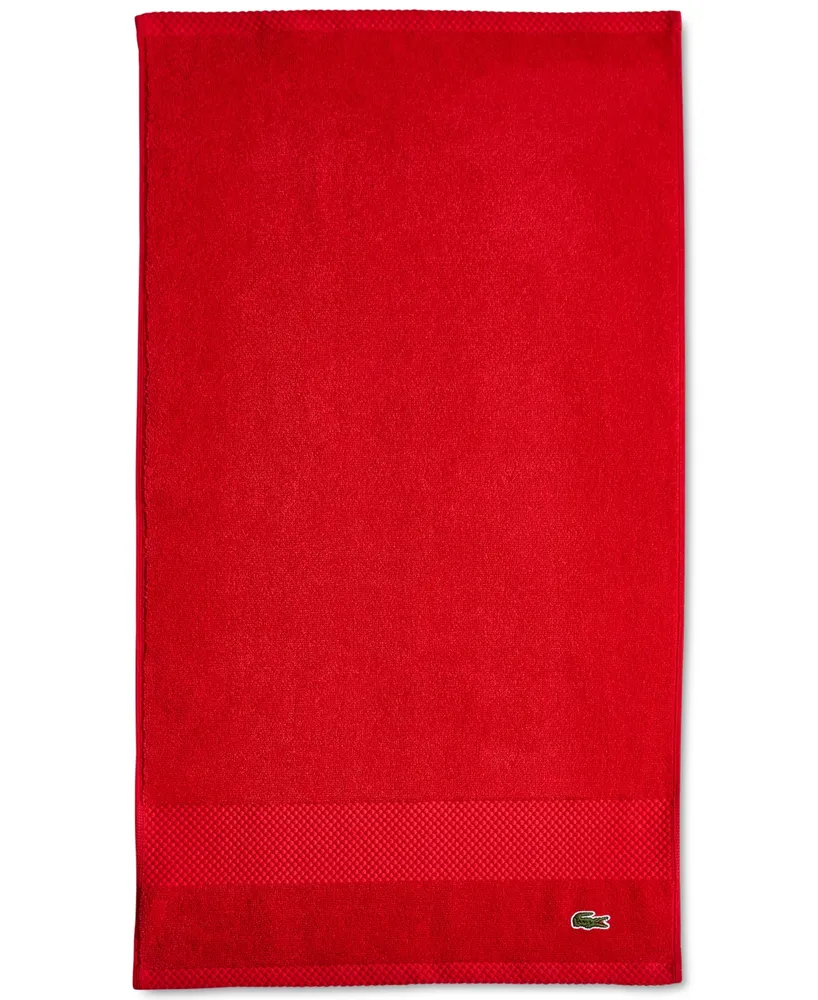 Lacoste Home Heritage Anti-Microbial Supima Cotton Hand Towel, 16" x 30"