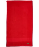 Lacoste Home Heritage Anti-Microbial Supima Cotton Hand Towel, 16" x 30"