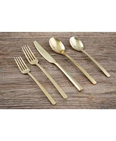 Cambridge Silversmiths Beacon Gold Mirror 20-Piece Flatware Set, Service for 4