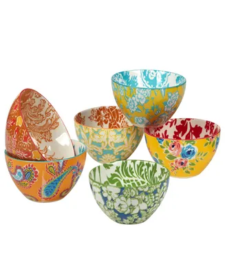 Damask Floral Set of 6 All Purpose Bowl