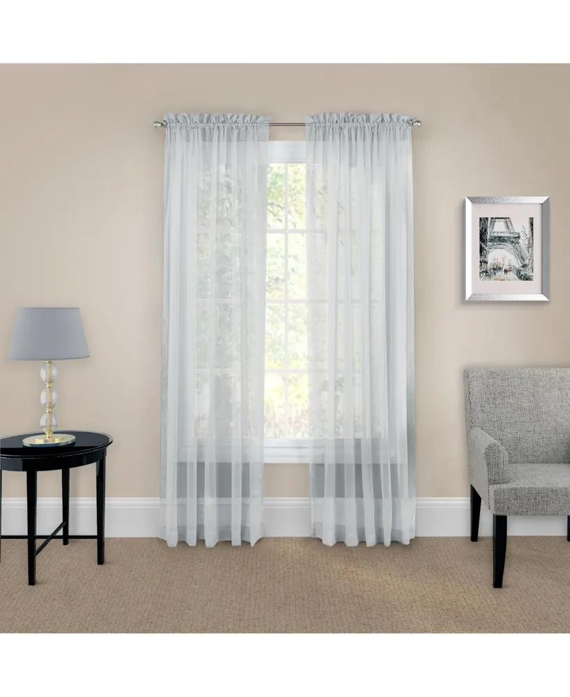 Pairs To Go Victoria Voile 84" x 118" Curtain Panel, Set of 2
