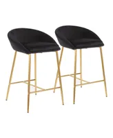 Matisse Velvet Counter Stool - Set of 2