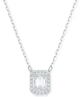 Swarovski Rhodium-Plated Millenia Pendant Necklace, 15" + 2" extender