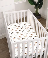 Desert Sunset Horse Super Soft Fitted Mini Crib Sheet