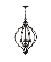 Selema 4-Light Adjustable Ogee Lantern Led Pendant