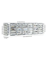 Evelyn Crystal Rectangle -Light Glam Modern Led Vanity Light