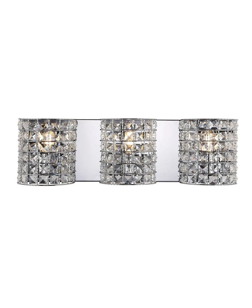 Clara Deco 3-Light Classic Glam Led Vanity Light