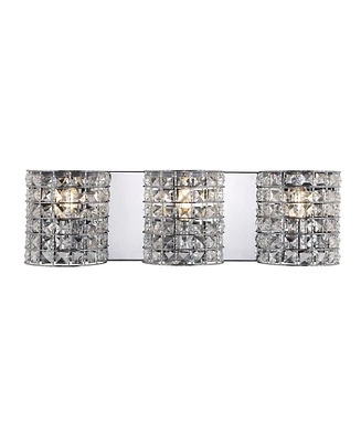 Clara Deco 3-Light Classic Glam Led Vanity Light