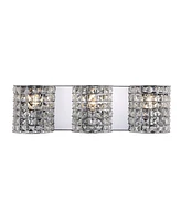 Clara Deco 3-Light Classic Glam Led Vanity Light