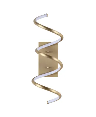 Scribble 7" Modern Integrated Led Vanity Light Sconce - Gold