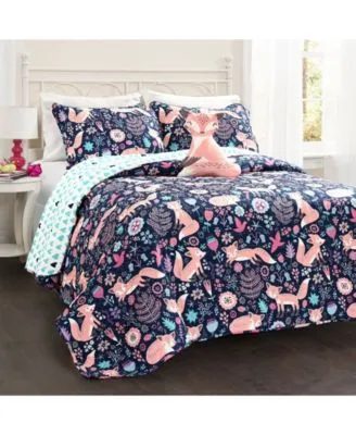 Lush Decor Kids Pixie Fox Quilt Sets