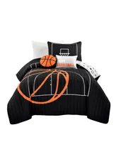 Lush Decor Basketball Game Piece Quilt Set for Kids