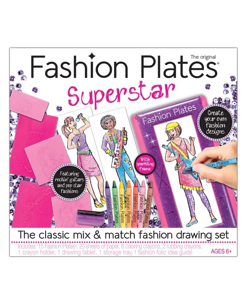 Fashion Plates Super Star Drawing Set