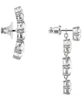 Swarovski Silver-Tone Crystal Mismatch Earrings