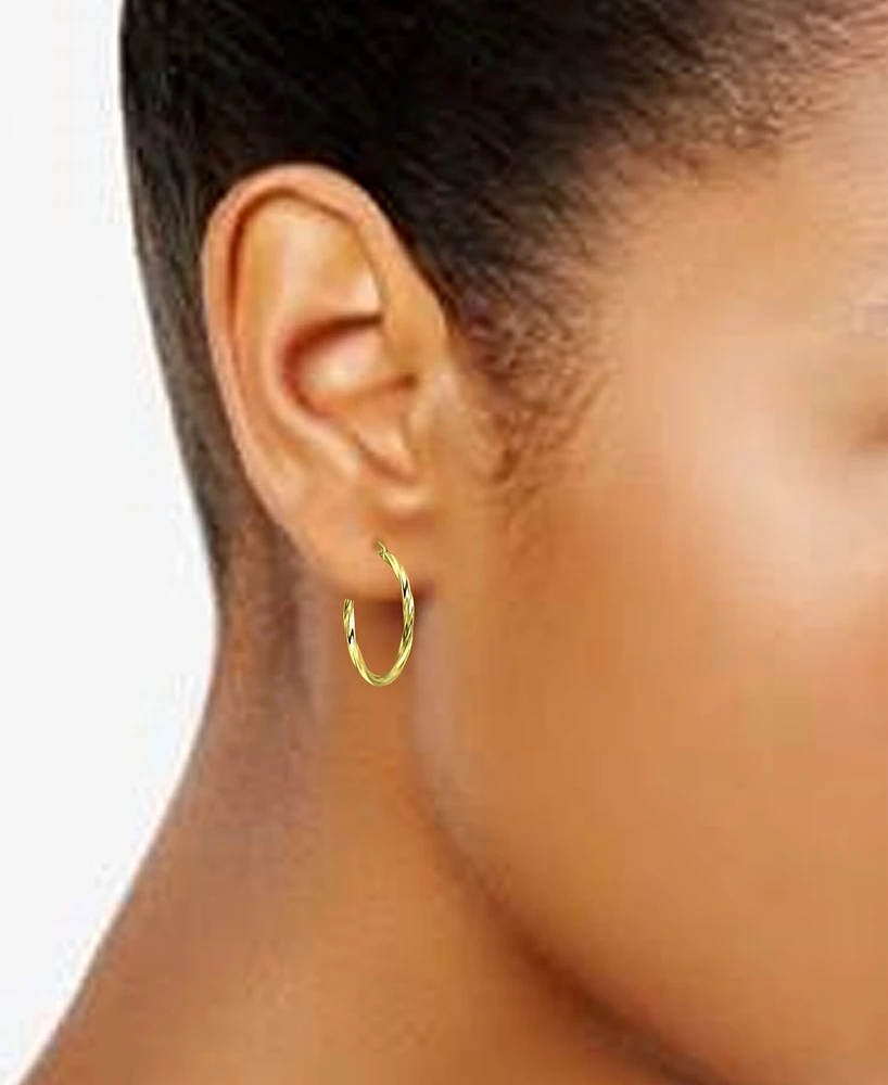 Giani Bernini Twist Hoop Earrings in 18k Gold-Plated Sterling Silver, Created for Macy's