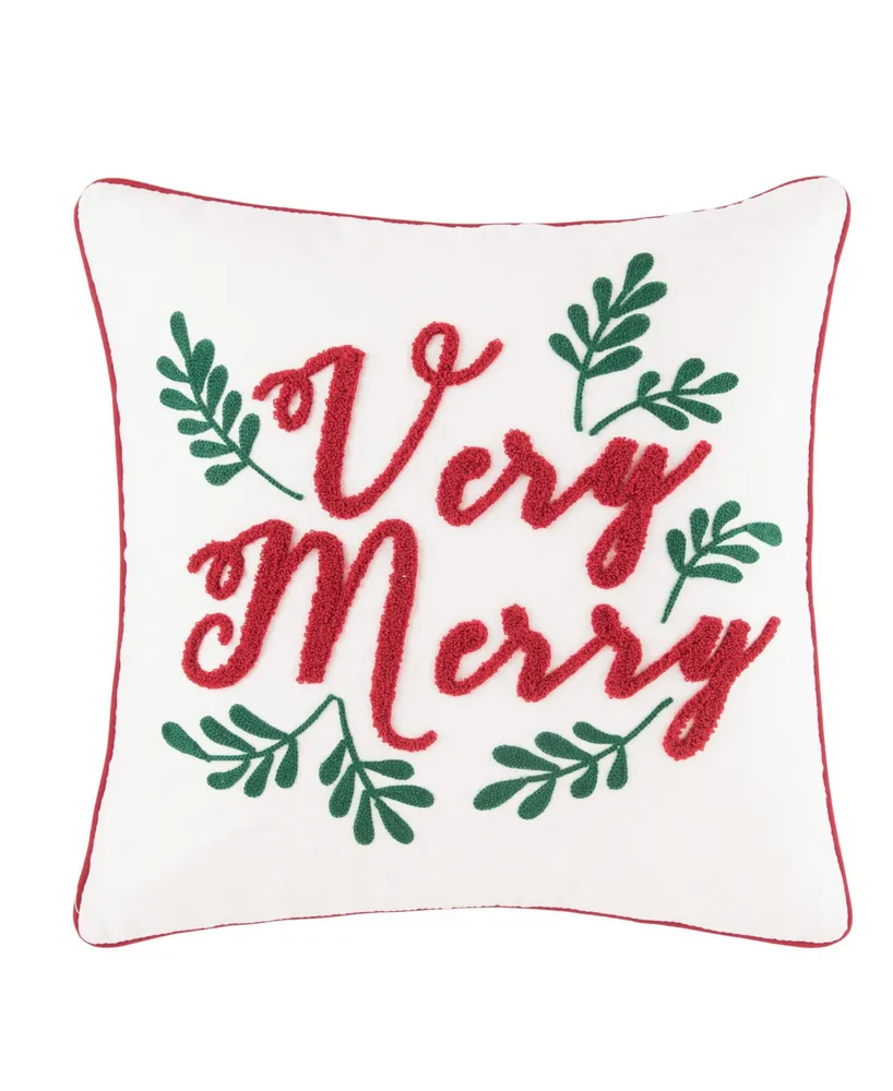 C&F Home Very Merry Pillow, 18" x 18"