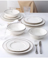 Noritake Dinnerware, Platinum Wave 12 Piece Set