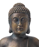Glitzhome Meditating Buddha Statue