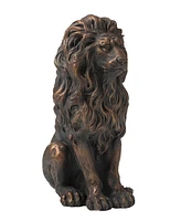 Glitzhome Guardian Standing Lion Statue