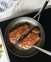 Circulon SteelShield C-Series Tri-Ply Clad Nonstick Frying Pan, 12.5-Inch, Silver