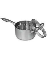 Sedona Kitchen Pro Stainless Steel 3.5-Qt. Saucepan with Draining Lid