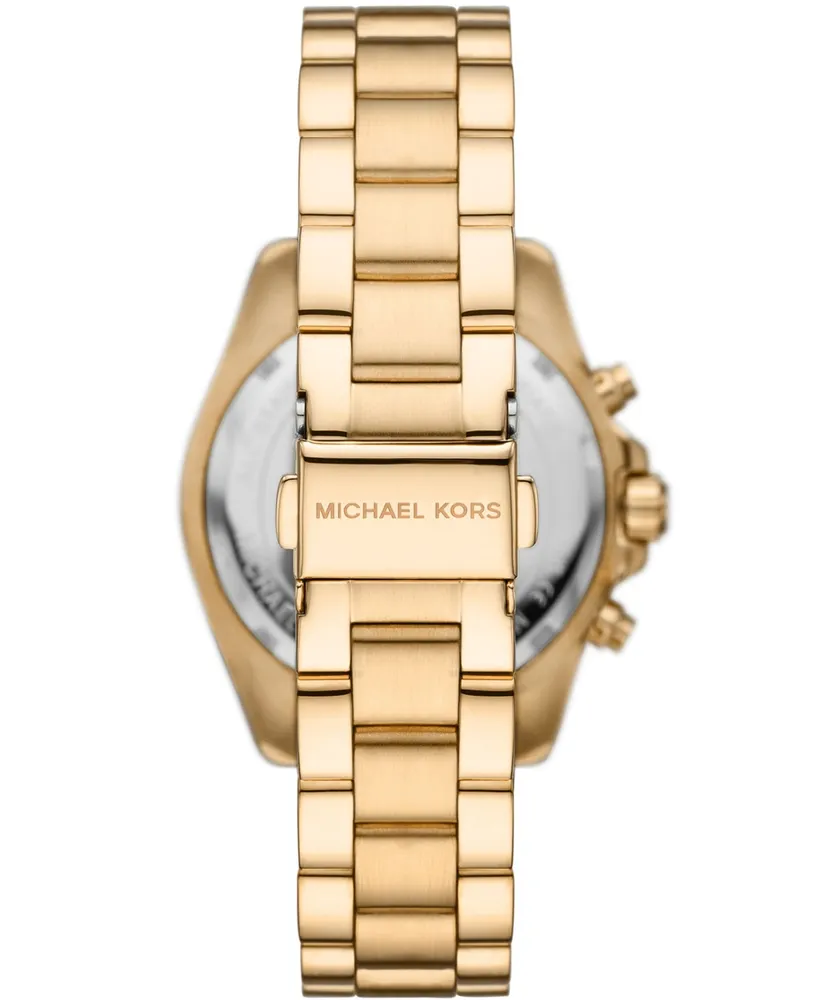 Michael Kors Women's Bradshaw Gold-Tone Stainless Steel Bracelet Watch 36mm