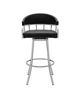 Palmdale Swivel Modern Faux Leather Bar and Counter Stool