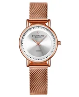 Women's Quartz Rose Gold-Tone Mesh Bracelet Watch 29mm