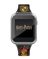 Harry Potter Kid's Touch Screen Black Silicone Strap Smart Watch, 46mm x 41mm