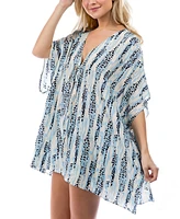 Marcus Adler Women's Animal Print Lightweight Coverup Kimono