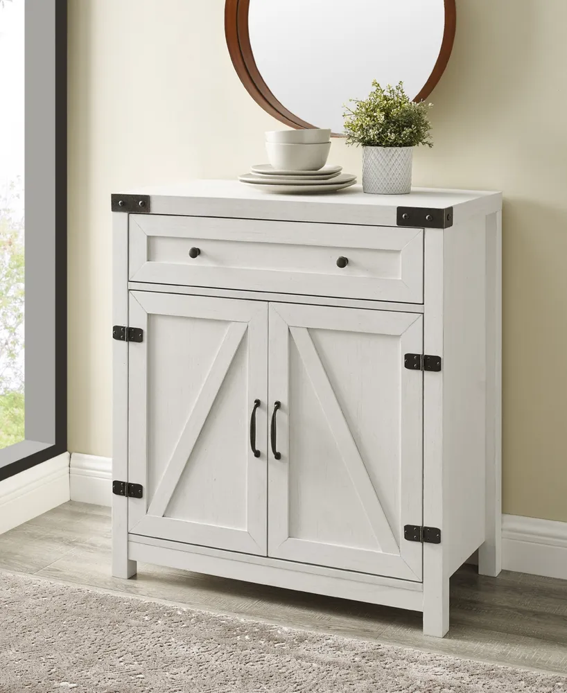 Farmhouse Barn Door Accent Cabinet