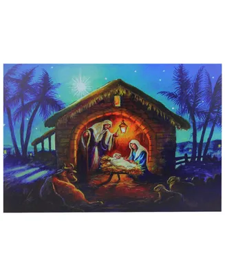 Northlight Led Fibre Optic Lighted Nativity Scene Christmas Wall Art