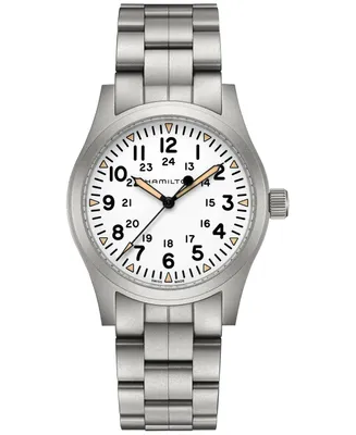 Hamilton Men's Swiss Khaki Field Stainless Steel Bracelet Watch 42mm