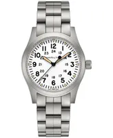 Hamilton Men's Swiss Khaki Field Stainless Steel Bracelet Watch 42mm