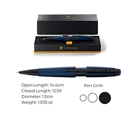 A.t. Cross Edge Matte Blue Rollerball Pen