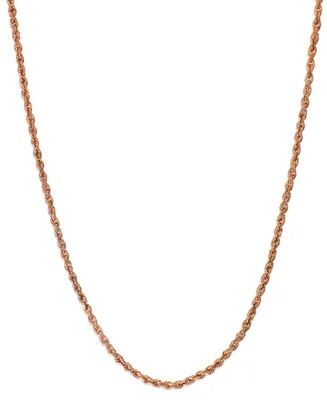 Rope Chain 24" Necklace (1-3/4mm) in 14k Rose Gold