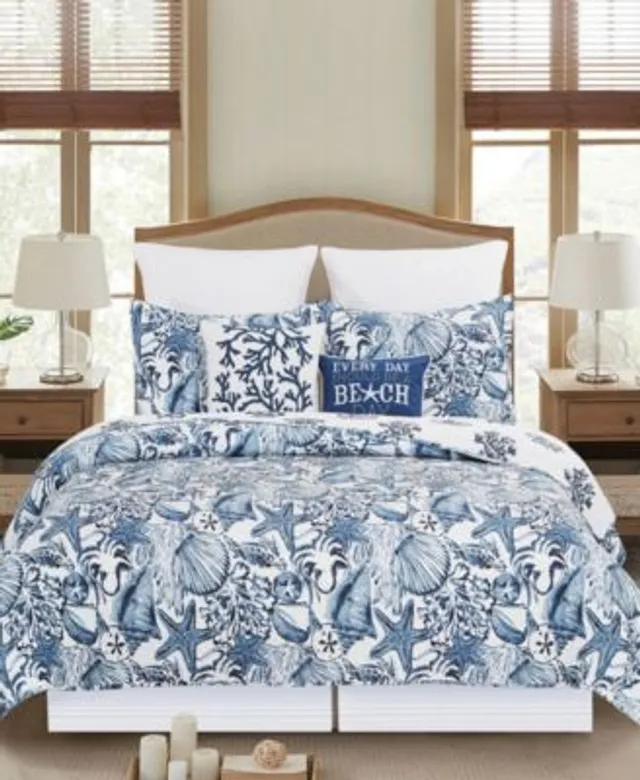 Caribbean Joe Solid Shell Outline Quilt Set - JCPenney