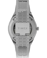 Timex Men's M79 Automatic Silver-Tone Stainless Steel Bracelet Watch 40mm - Silver