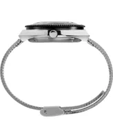 Timex Boutique Men's Lab Collab Silver-Tone Stainless Steel Bracelet Watch 40mm - Silver