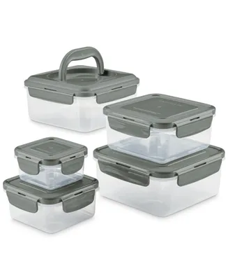 Rachael Ray Stacking 10-Pc. Square Food Storage Container Set